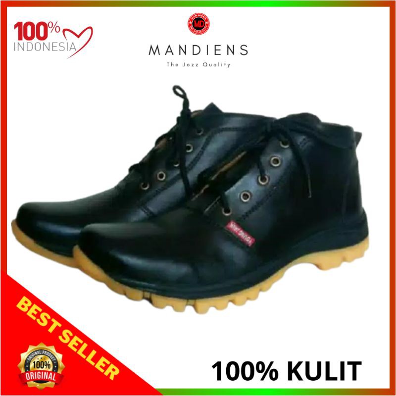 MANDIENS - SEPATU KULIT PRIA KASUAL B.29 - SEPATU BOOTS KULIT SAPI KASUAL - SEPATU KASUAL KULIT SAPI