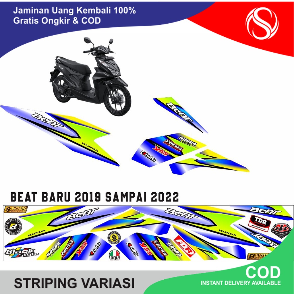 COD COD-STIKER MOTOR BEAT 2021 STRIPING VARIASI BUAT MOTOR BEAT NEW DELUXE VARIASI BEAT 2020 2021 ST