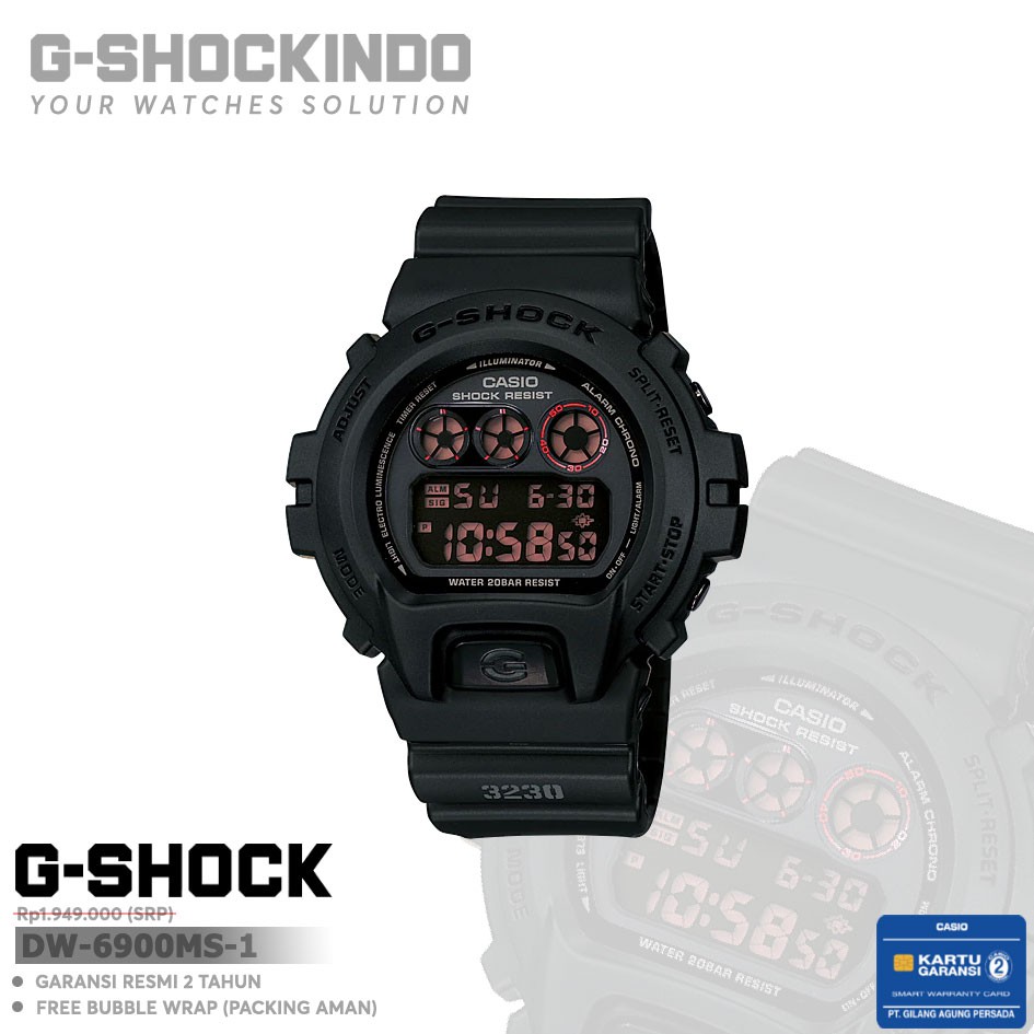 Casio G-Shock DW-6900MS-1 / DW-6900MS-1DR Original