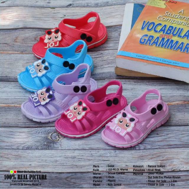 Sandal Dulux Baim LOL Srampat Balita Anak Cewek Perempuan Sandal Dulux Baim LOL Srampat Balita Anak Cewek Perempuan