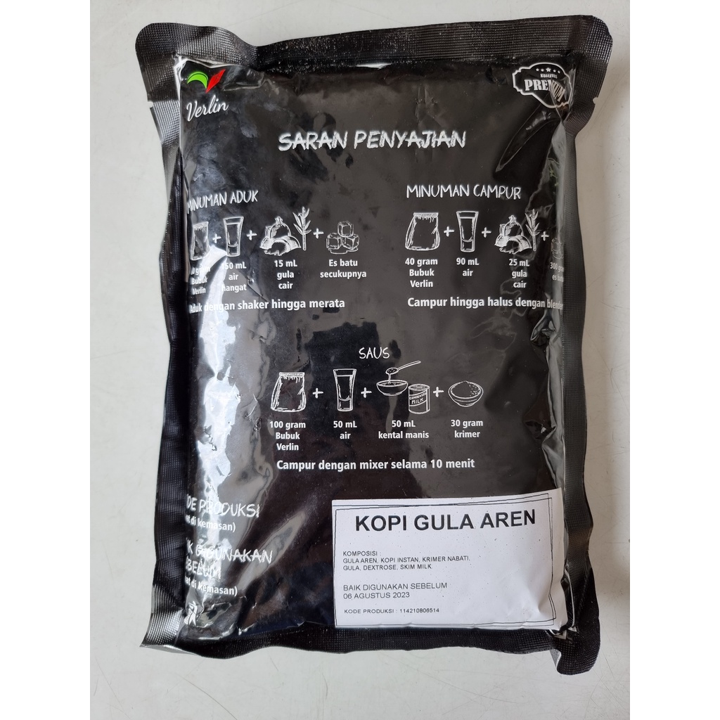 NEW!! VERLIN rasa KOPI GULA AREN MURAH powder drink minuman bubuk (1kg)