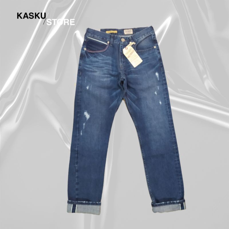 WRANGLER SHUTLE LOOM GREENSBORO SELVEDGE GREEN LINE RIPJEANS ORIGINAL WRANGLER SELVEDGE ORI