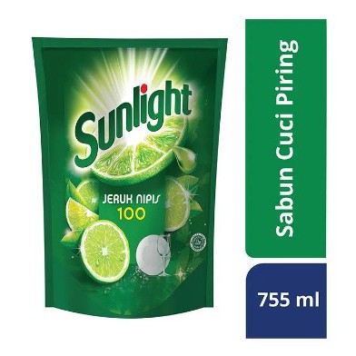 Sabun cuci piring Sunlight Jeruk Nipis pouch 755ml