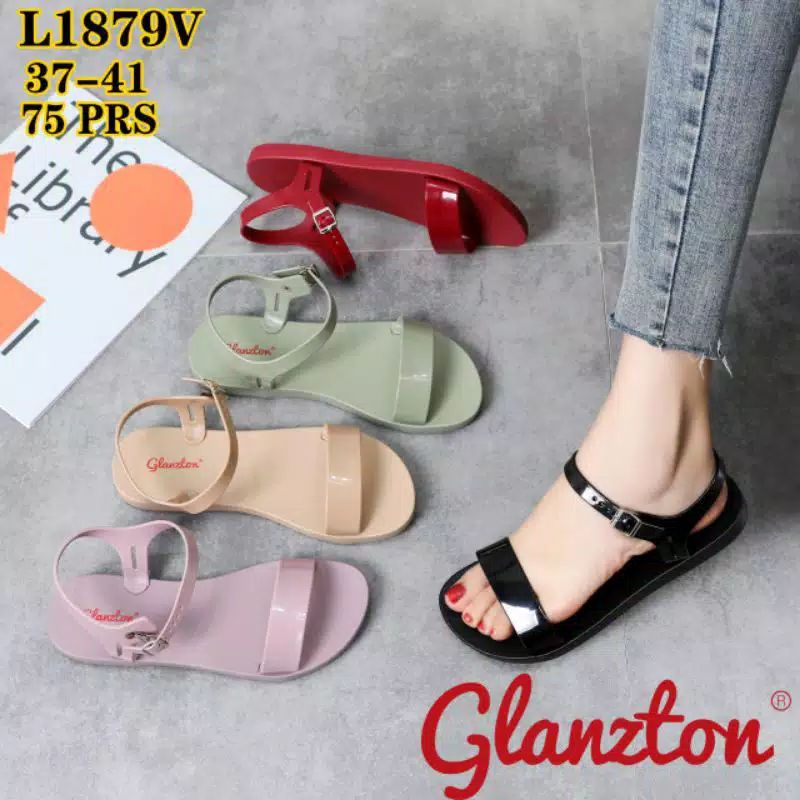 SANDAL JELLY GLANZTON L1879 / SANDAL JELLY TALI WANITA