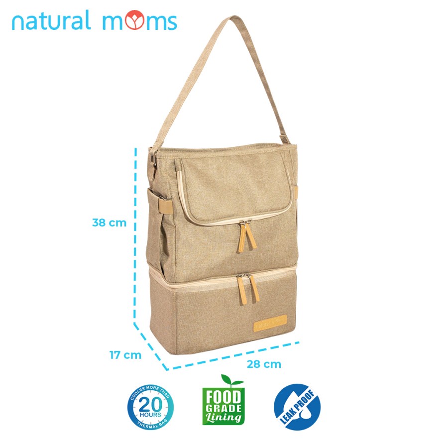 Natural Moms Cooler Bag Tote - S Creamy