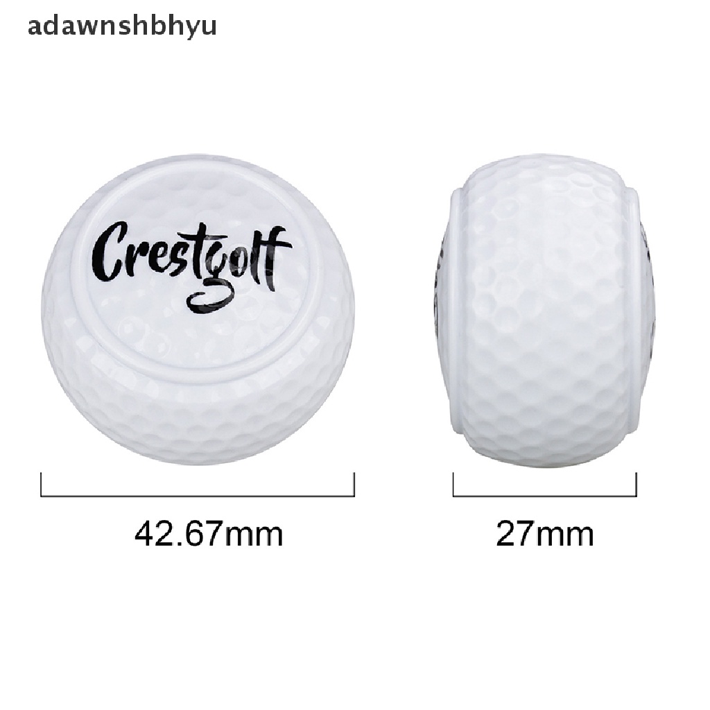 Adawnshbhyu 1pc Bola Golf Golf Untuk Pemula Bola Dua Lapis Driving Range Practice Ball