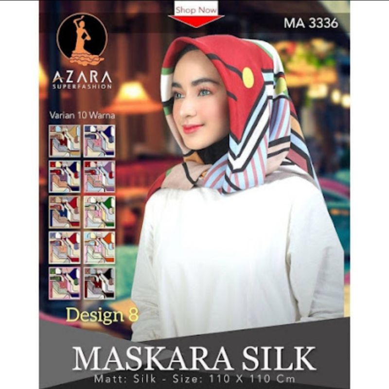 Hijab Segi Empat Motif by Azara || Jilbab Persegi Motif by Azara