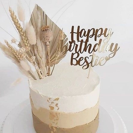 

Topper hiasan Kue Earth Tone Flower / 1 set bunga kering