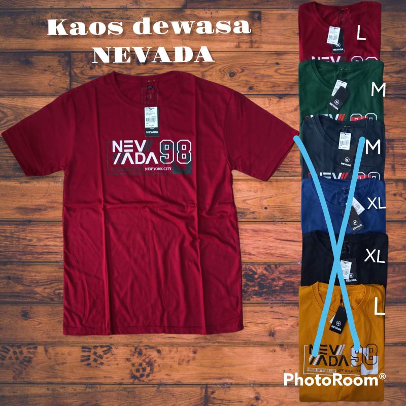 kaos nevada pria dewasa
