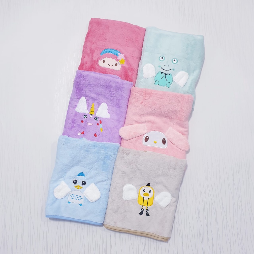 handuk bayi premium bahan halus ukuran 50 x 100 cm