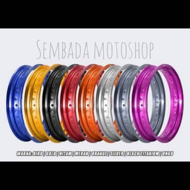 Velg supermoto Velg klx 150 Velg crf 150l ring 17 lebar 300-350 MT 36H Velg depan belakang klx crf
