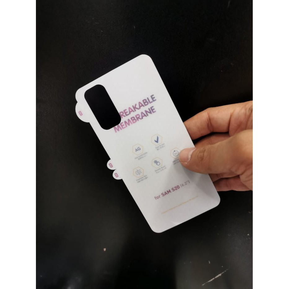 SAMSUNG S20 / S20 PLUS / S20 ULTRA ANTI GORES BELAKANG MATTE HYDROGEL