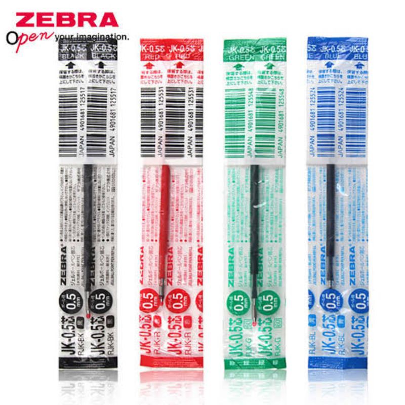 

Refill JK / Isi Ulang Pulpen Gel Zebra Sarasa 2+S, 3, 3S, Sarasa 4 dan G-301