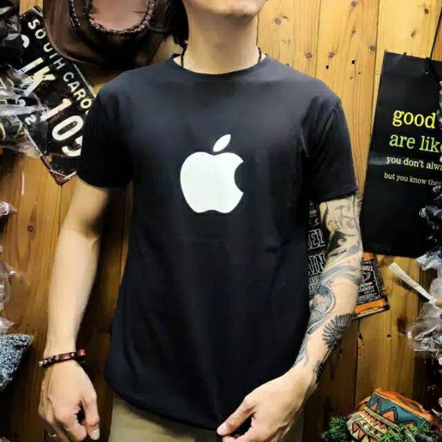 Kaos pria distro Apple terbaru murah