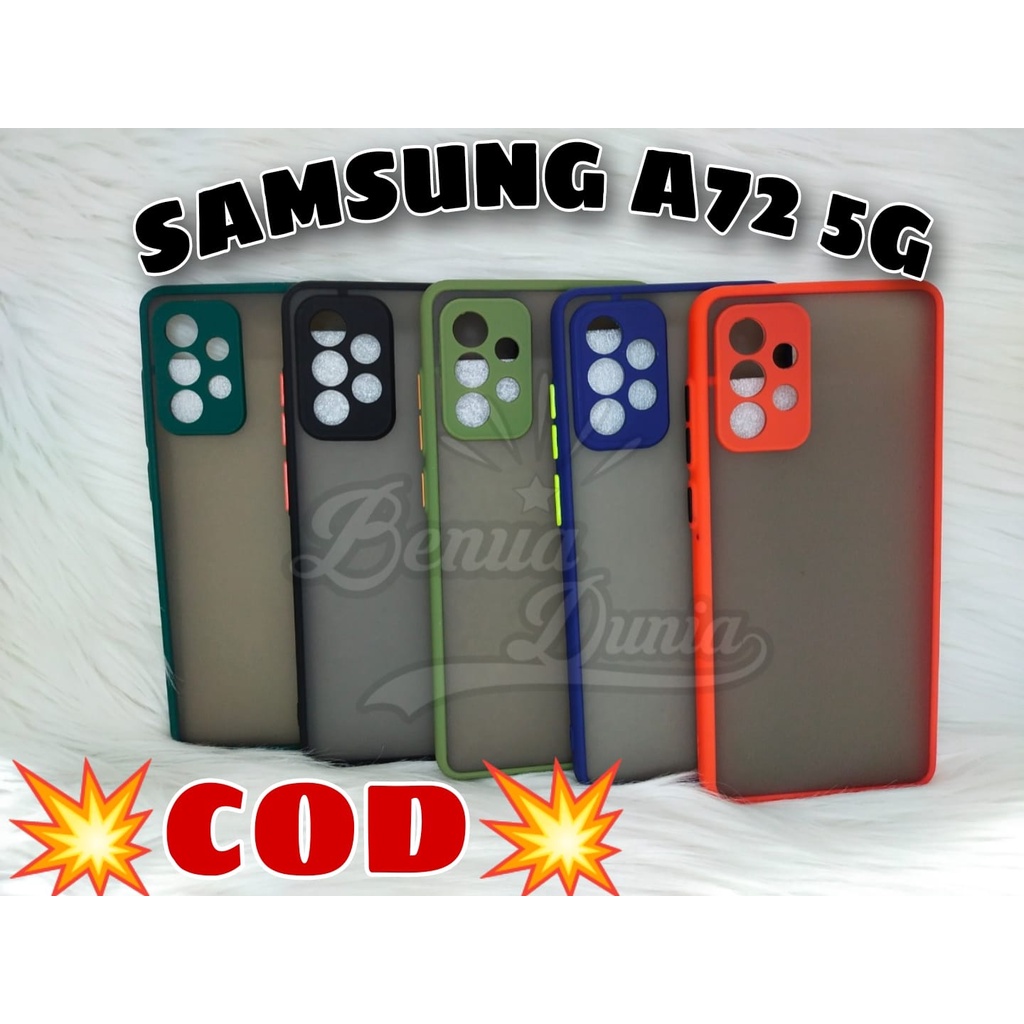 CASE MATTE SAMSUNG A52 -SAMSUNG A72 5G // CASE DOVE MY CHOICE RING KAMERA - BD