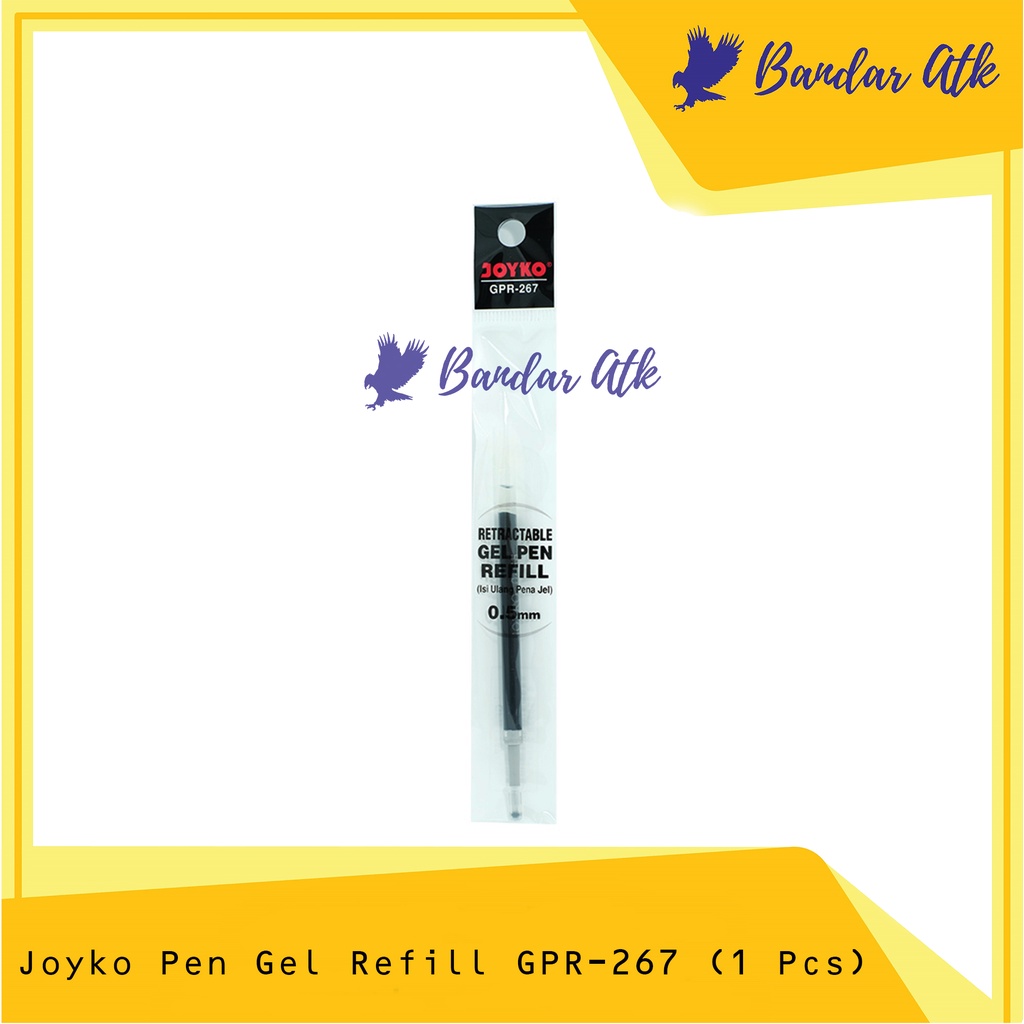 

Refill Pen Gel Cetek Joyko 0,5 mm GPR 267 tinta hitam For Q GEL [1 PCS]