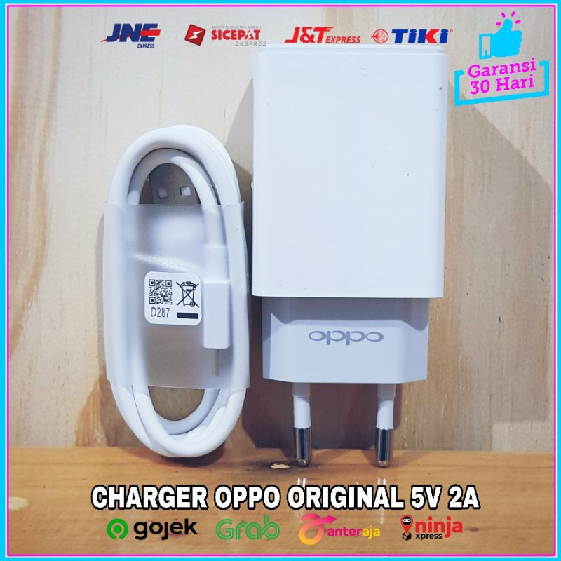 Charger Fast Charger OPPO ORIGINAL 100% Micro USB ORI 5V 2A