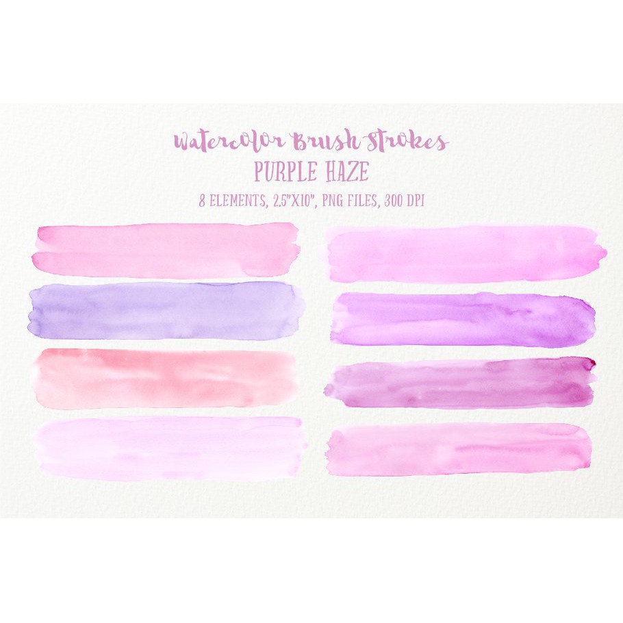 Watercolor Brush Stroke Bundle - Adobe Photoshop