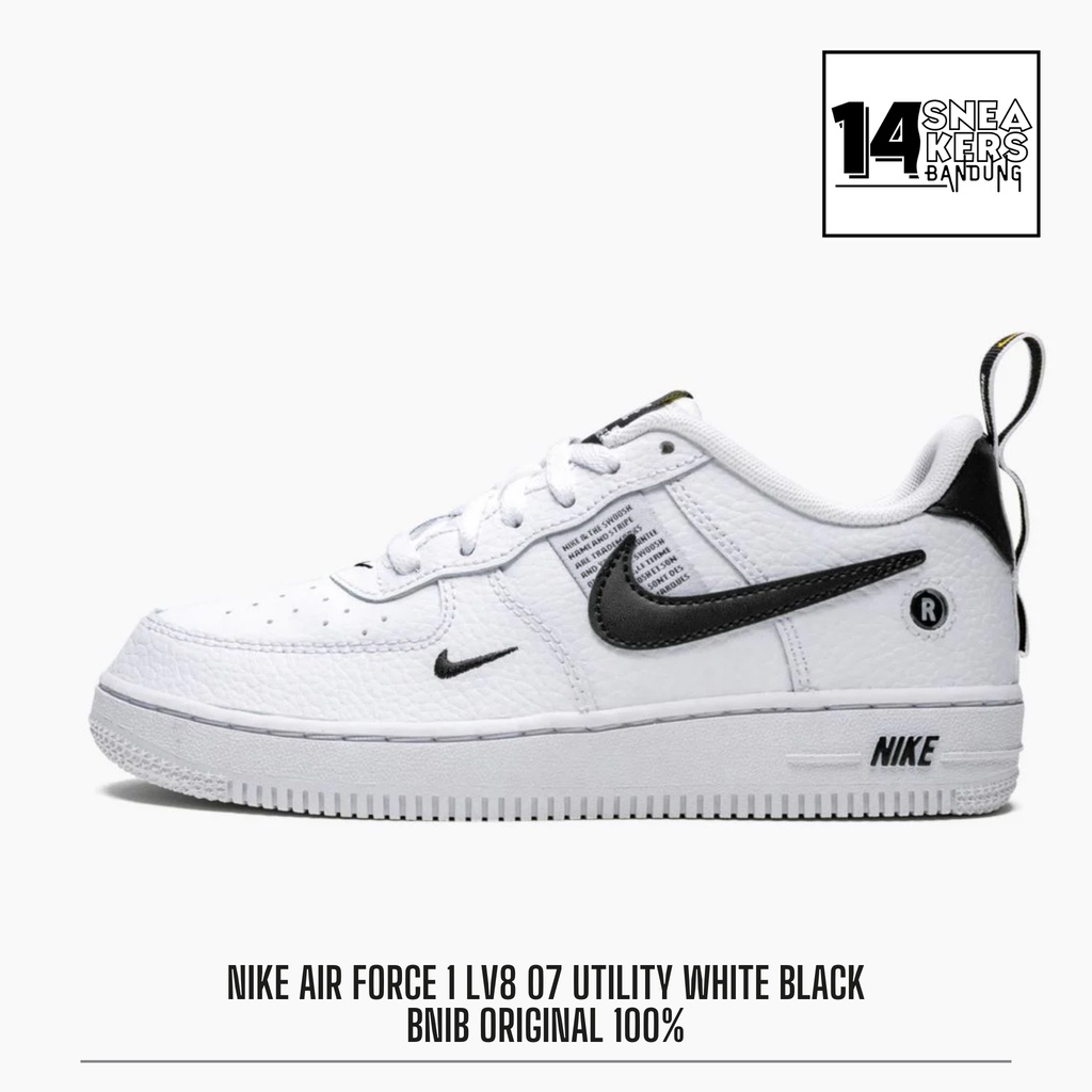 Nike Air Force 1 LV8 07 Utility White Black Original