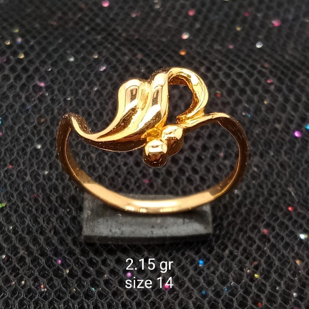 NEW Cincin Emas 17 K - 2.15 gr Kadar 750 - 1950