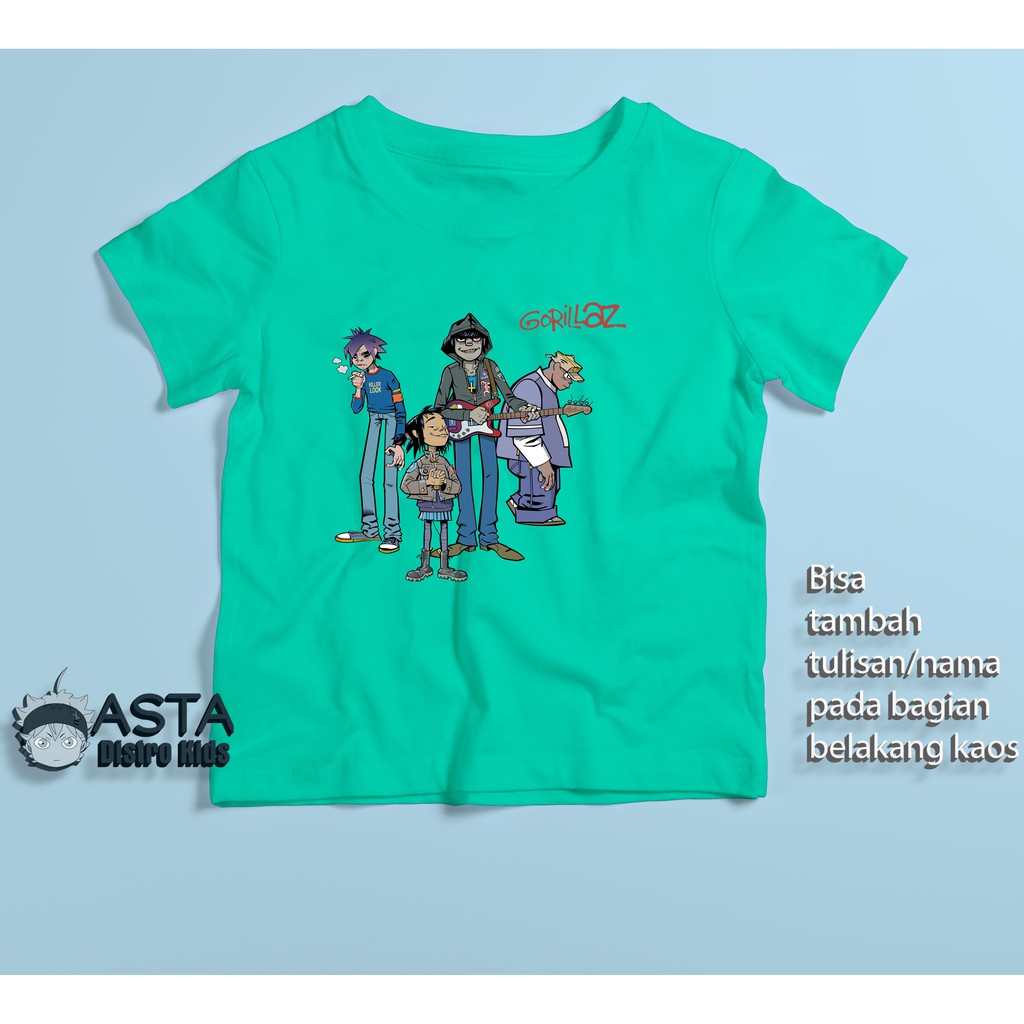 Tshirt Kaos Musik Anak Gorillaz