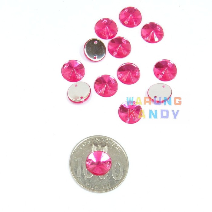 Diamon Akrilik Krucut 10mm ECER 100pc