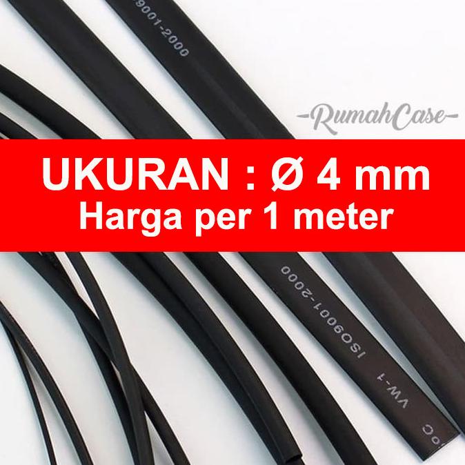 

Selang Bakar Ciut 4 mm heat shrink tube 4mm meteran selongsong meter Ayo Order