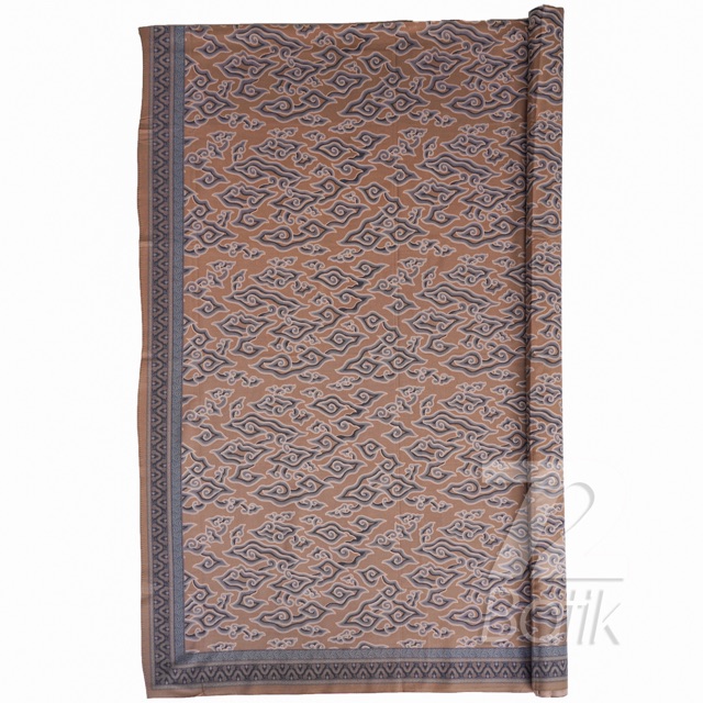 KAIN BATIK PREMIUM Bahan Katun Motif Mega Mendung Warna Coklat Choklat Cokelat 728605 Cap 72 Jarik Jarit Samping Kebat Panjang Batik Katun Modern Premium Bahan Seragam Batik Pernikahan Kantor Keluarga Murah Kamen Jadi Batik Bali Lembaran