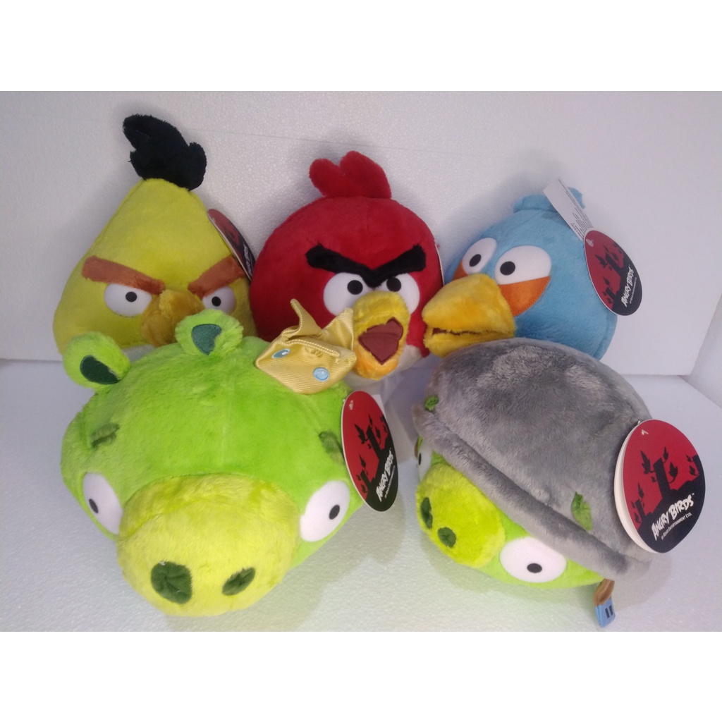 Boneka Angry Bird Original Rovio Red Blue Yellow Pig