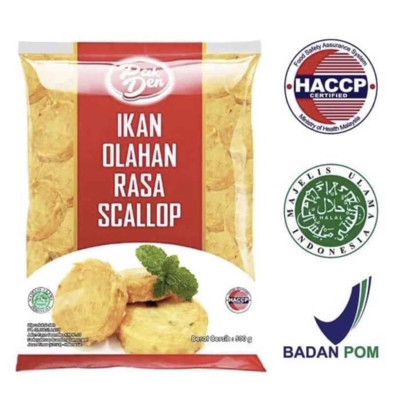 

PAKDEN SCALLOP 500 GR / OLAHAN IKAN / SCALLOP