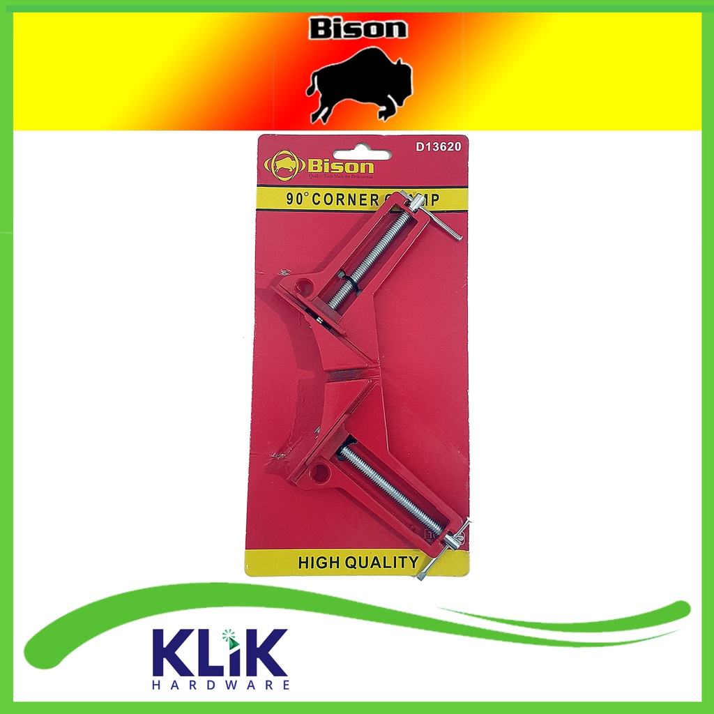 Bison Corner Clamp Alat Penjepit Kayu Klem Sudut Siku Catok Pigura 90°