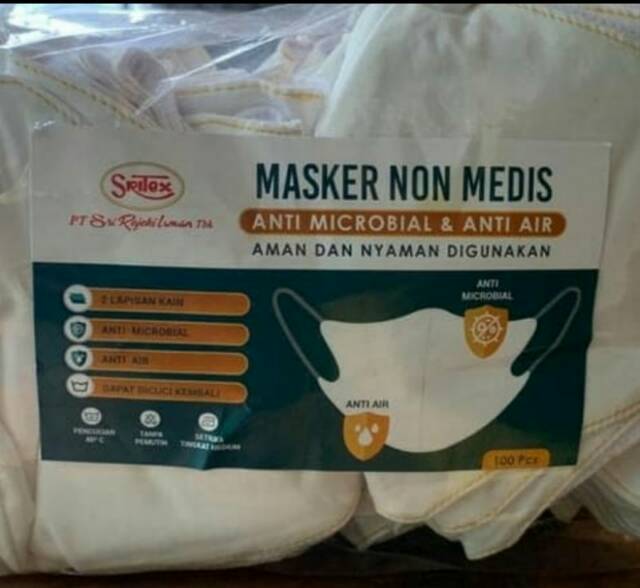 READY MASKER SRITEX NON MEDIS 2 LAPISAN