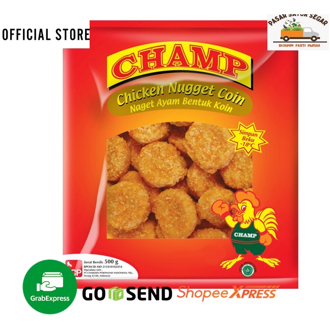 

Champ Naget Ayam Champ Chicken Nugget 250gr