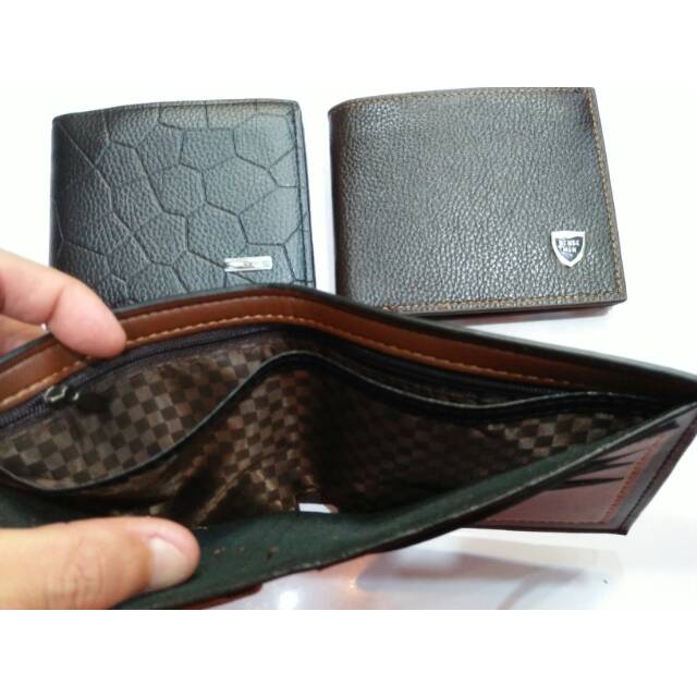 Dompet cowok pendek kulit import