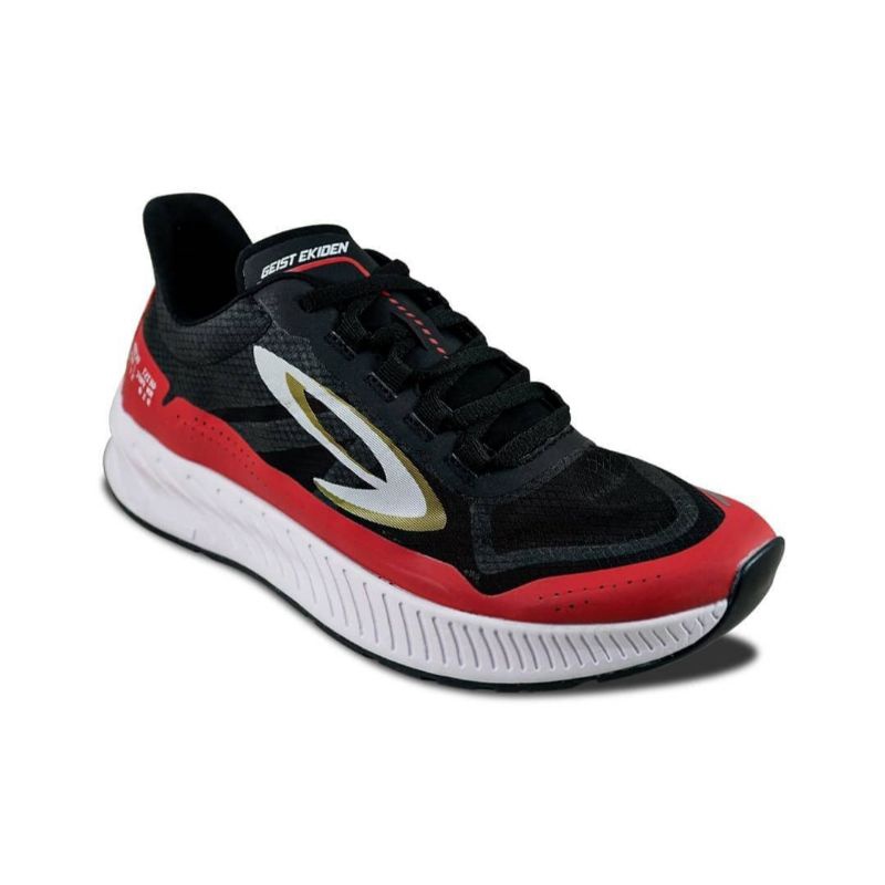 910Nineten Geist Ekiden - Hitam/Merah/Putih - Running Shoes