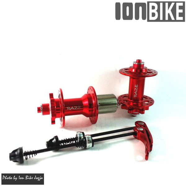 Hub Freehub Raze 32 Hole discbrake 4 bearing jangkrik keras 6 bolt sepeda mtb lipat seli murah
