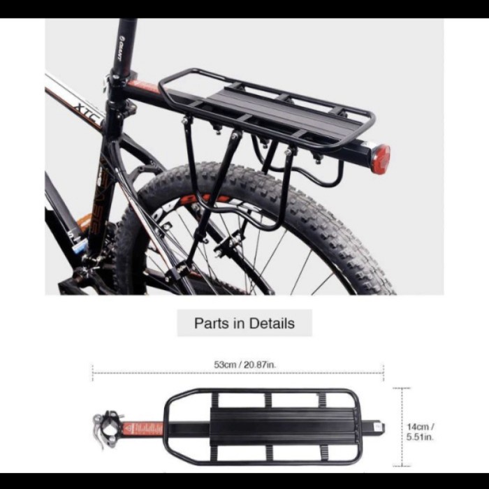 Boncengan belakang Sepeda Deemount luggage carrier rear rack RCK-103