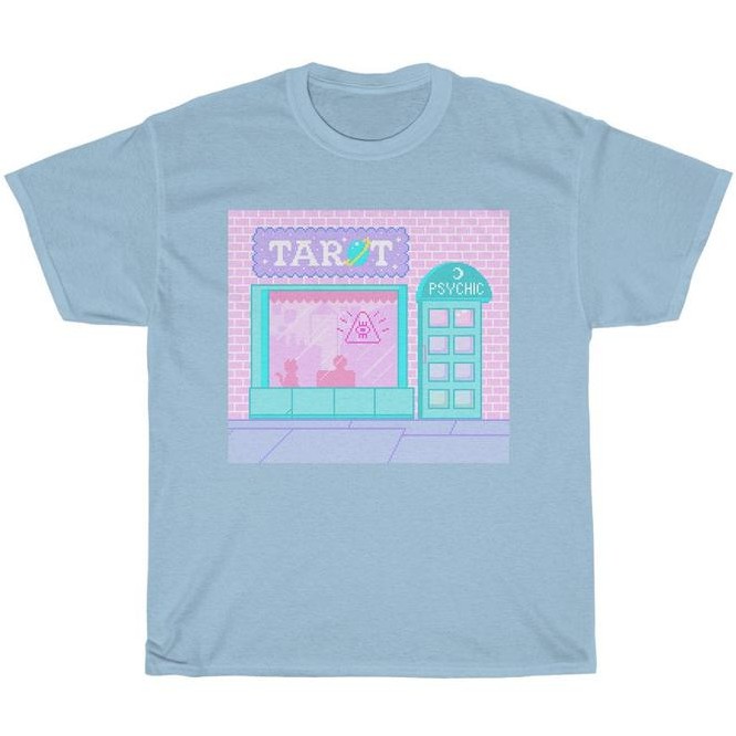 Tshirt Kawaii Aesthetic Tarot place Premium Cotton Combed 24s