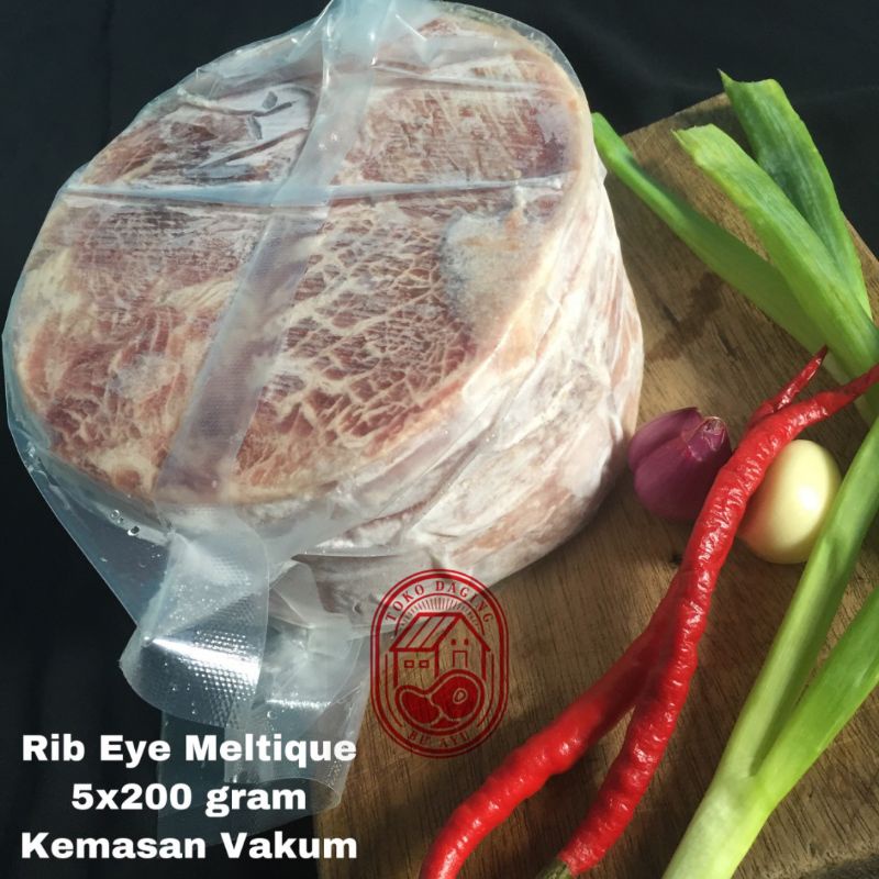 

Daging Rib Eye Meltique / Meltik Wagyu Steak Premium @1kg Murah