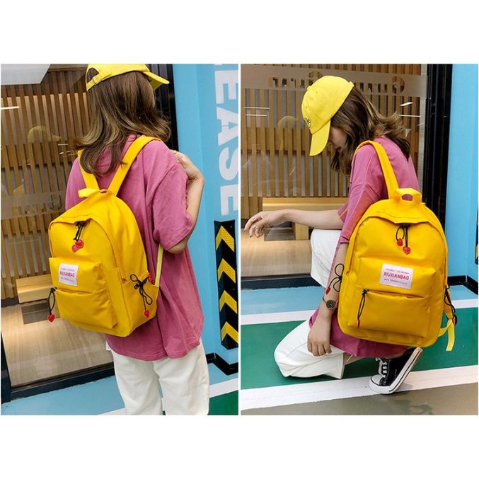 Twenty Bag - Tas Ransel Sekolah Anak Wanita Dan Pria Untuk Anak PAUD TK SD SMP Terbaru 2021 Kekinian Motif Carakter KAMURAN LOVE Korean Sytle Multifungsi Bahan Canvas