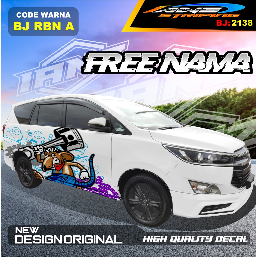 DECAL STIKER MOBIL INNOVA REBORN / VARIASI STICKER MOBIL AVANZA  / STIKER MOBIL XENIA / DECAL STIKER MOBIL PAJERO SPORT