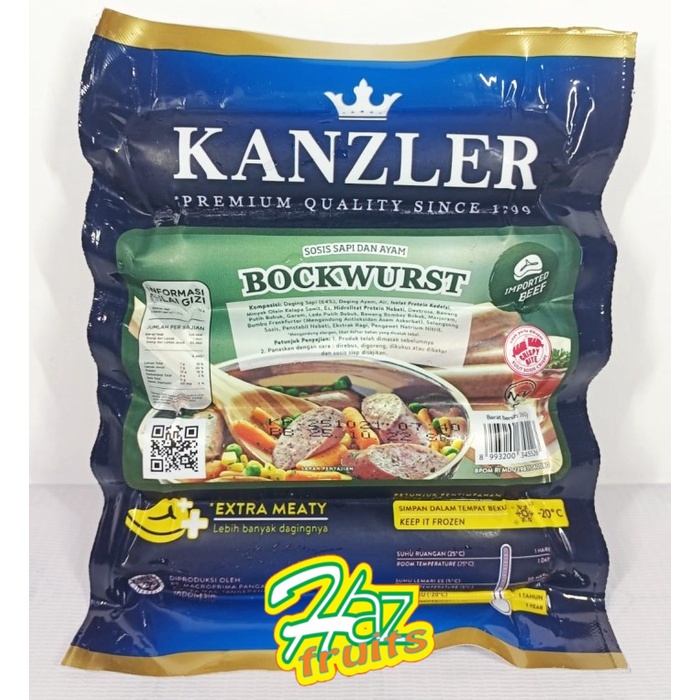 

Kanzler Bockwurst 360 Gram