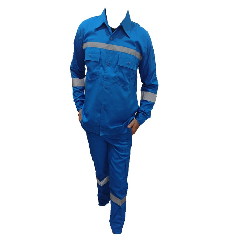 Seragam Kerja /Baju Celana Kerja /Kemeja Safety Okinawa Biru pertamina