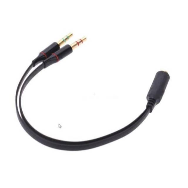 Kabel audio Aux 3.5mm Male ke 2 x 3.5mm Female HiFi - AV114