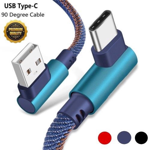 Kabel Data/Charger Usb Tipe C 3.1 Sudut Kanan 90 Derajat