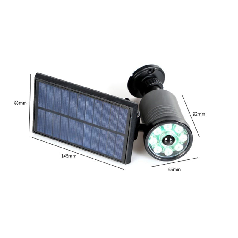 LED MOTION SENSOR  Solar 8 Rotasi 180 Derajat Lampu Outdoor Taman Yard Tahan Air PIR Lampu Lampu Keamanan untuk Belakang Garasi Halaman Pintu Depan