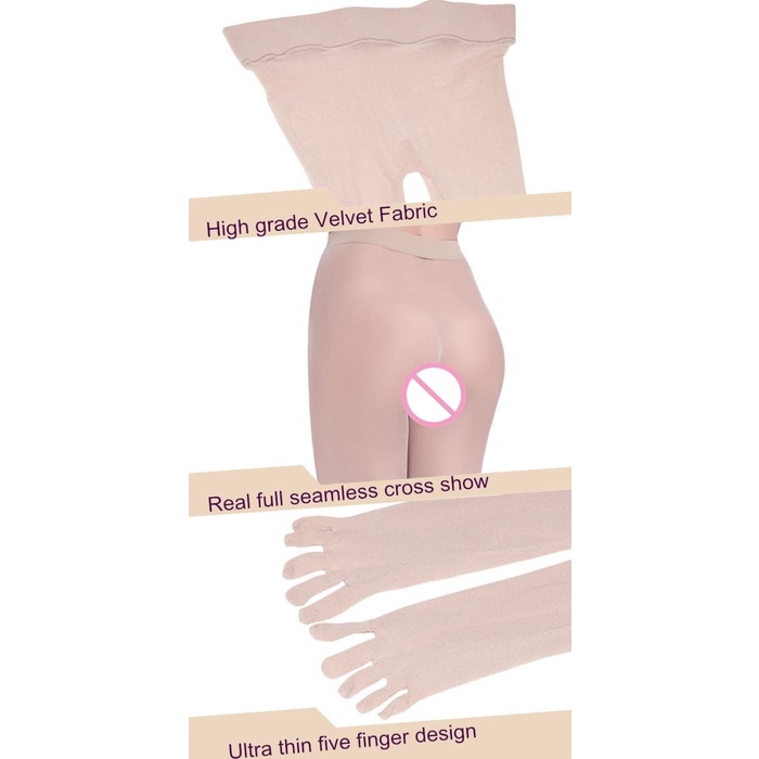 Pantyhose 5 Jari Tipis Seamless 360 Velvet Ultra Thin Lima Stocking