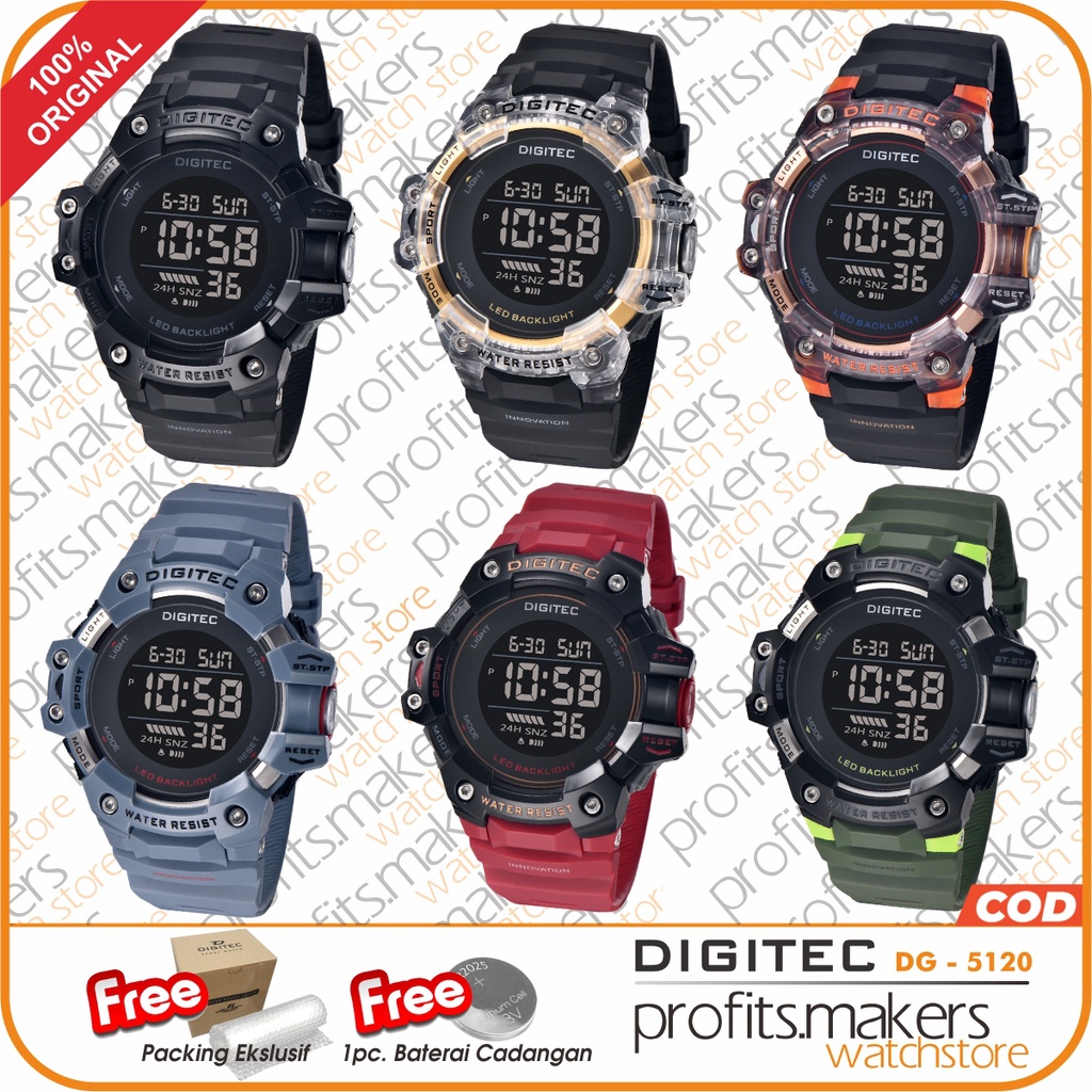 DIGITEC DG 5120 / DG-5120 / DG 5120 DG SPECIAL EDITION Watch Jam Tangan ORIGINAL