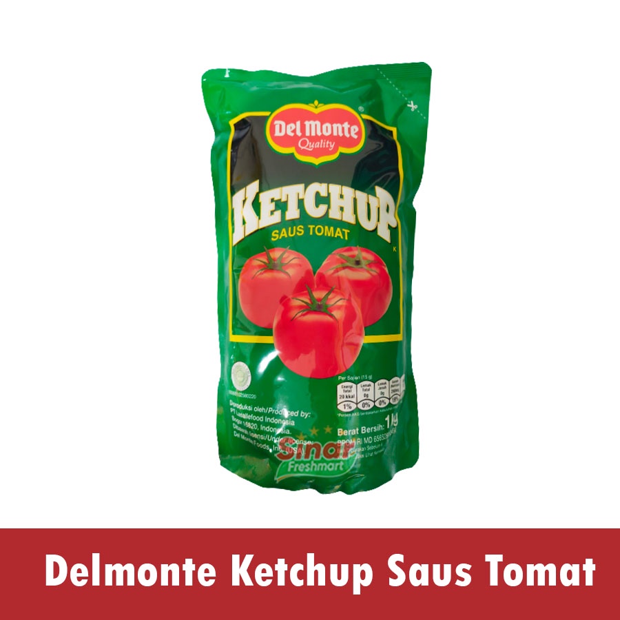 

[SINAR.FRESHMART] DELMONTE KETCHUP TOMATO / SAUS SAMBAL TOMAT [1kg]