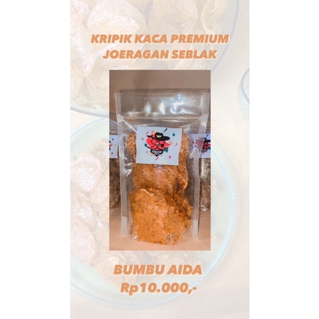 

Keripik Kaca Premium/ Keripik kaca dengan bumbu seblak ASLI/ keripik beling / Elod